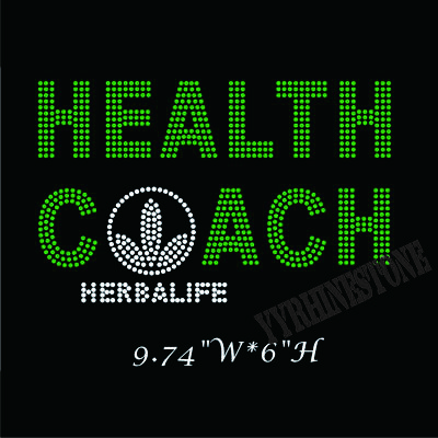 Health coach herbalife rhinestone transfer