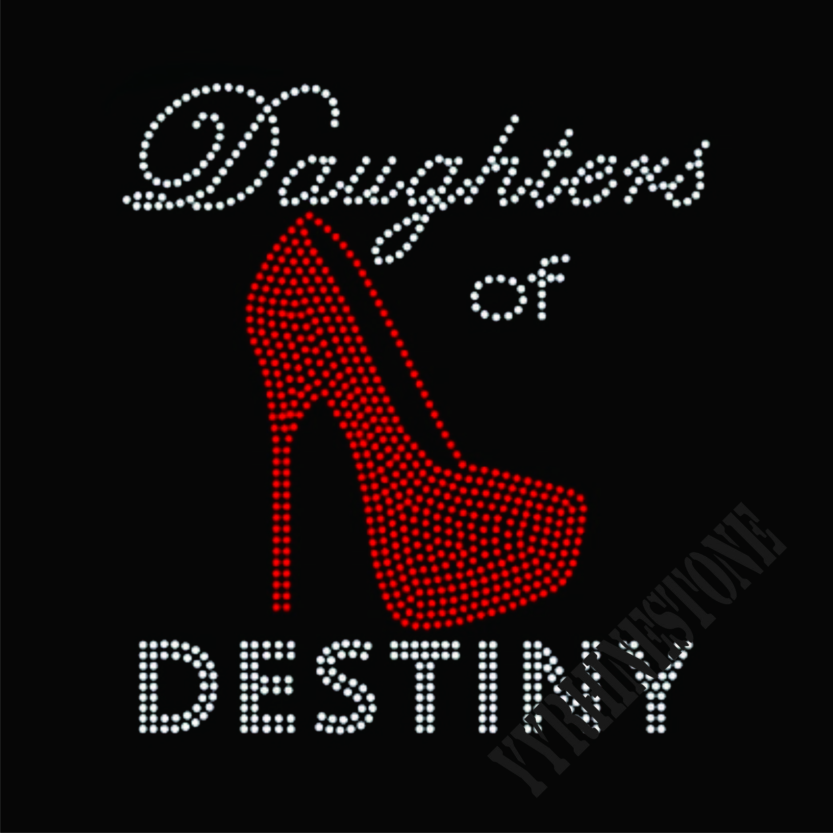 Daughters of destiny 2017 new fashion iron on rhinestone transfers