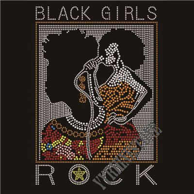 Black girls rock rhinestone transfer