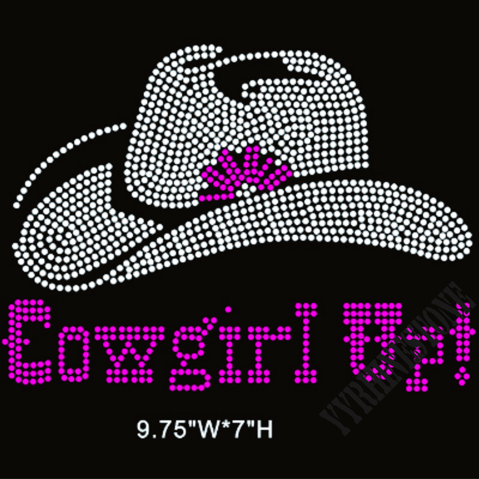 cowgirl up heat rhinestone transfer-1
