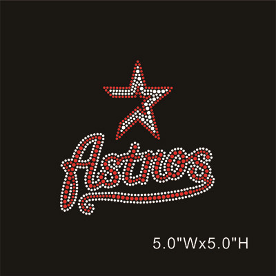 Astros Logo Rhinestone Transfer
