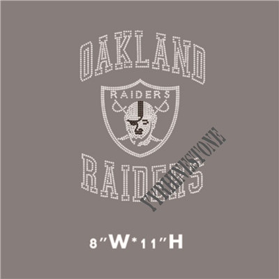 Oakland raiders rhinestone transfer